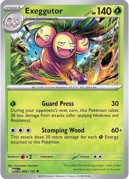 SJ Exeggutor - 005/132 - ME01: Mega Evolution (MEG) ME01: Mega Evolution Reverse Foil