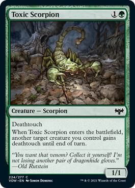 SJ Toxic Scorpion - Innistrad: Crimson Vow (VOW) Innistrad: Crimson Vow