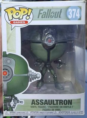 SJ1 Assaultron Figura Funko Pop 374 Fallout *Caja Dañada*