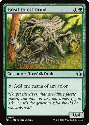 SJ Great Forest Druid - Lorwyn Eclipsed (ECL) Lorwyn Eclipsed Foil