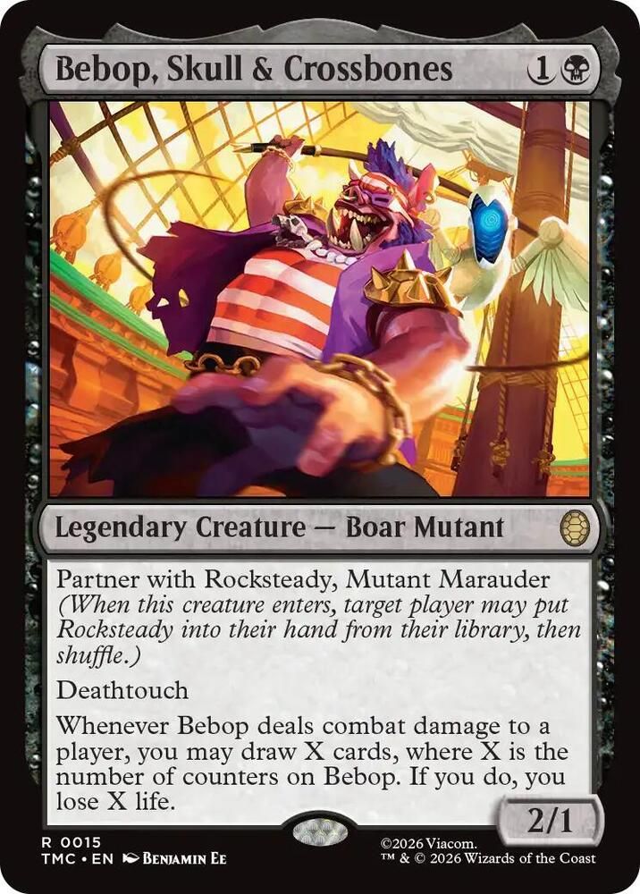 SJ Bebop, Skull &amp; Crossbones - Commander: Teenage Mutant Ninja Turtles (TMC) Commander: Teenage Mutant Ninja Turtles
