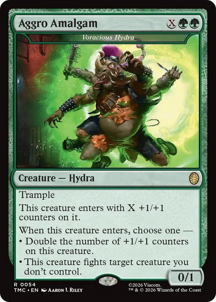 SJ Aggro Amalgam - Voracious Hydra - Commander: Teenage Mutant Ninja Turtles (TMC) Commander: Teenage Mutant Ninja Turtles