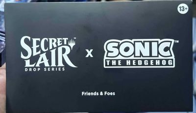 SJ Magic The Gathering Secret Lair Somic the Hedgehog Friends and foes Nuevo Sellado