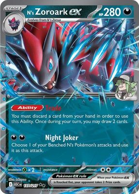 SJF N's Zoroark ex - 137/217 - ME: Ascended Heroes (ASC) ME: Ascended Heroes