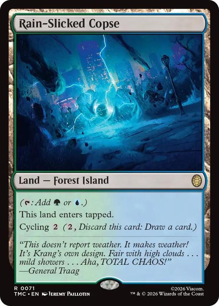 SJ Rain-Slicked Copse - Commander: Teenage Mutant Ninja Turtles (TMC) Commander: Teenage Mutant Ninja Turtles