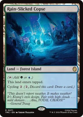 SJ Rain-Slicked Copse - Commander: Teenage Mutant Ninja Turtles (TMC) Commander: Teenage Mutant Ninja Turtles