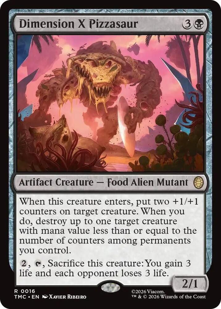 SJ Dimension X Pizzasaur - Commander: Teenage Mutant Ninja Turtles (TMC) Commander: Teenage Mutant Ninja Turtles