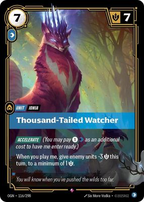 SJ Thousand-Tailed Watcher - Origins (OGN) Origins  Foil*Chino*