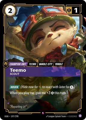 SJ Teemo - Scout - Origins (OGN) Origins (Chino) Foil
