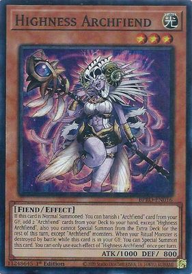 SJF Highness Archfiend - Burst Protocol (BPRO) Burst Protocol Super Rare