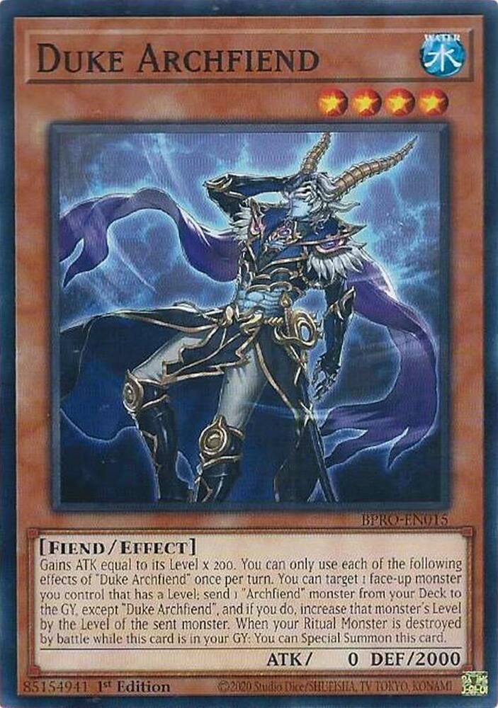 SJF Duke Archfiend - Burst Protocol (BPRO) Burst Protocol