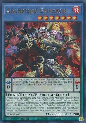 SJ Archfiend Emperor - Burst Protocol (BPRO) Burst Protocol Ultra Rare