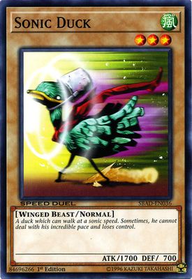 SJ Sonic Duck - SBAD-EN036 - Common 1st Edition Speed Duel: Attack from the Deep Singles