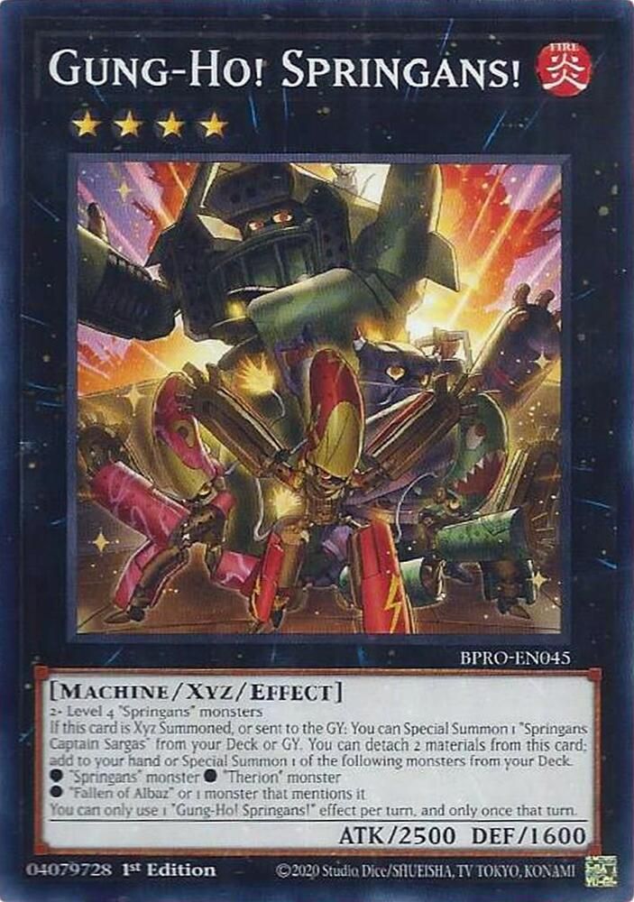 SJF Gung-Ho! Springans! - Burst Protocol (BPRO) Burst Protocol