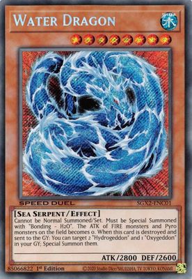 SJF Water Dragon (Secret Rare) - Speed Duel GX: Midterm Paradox (SGX2) Speed Duel GX: Midterm Paradox Secret