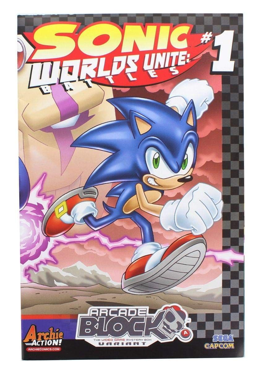SJ1 Sonic Comic Issue 1 Worlds Unite Battles Ingles Sega Capcom