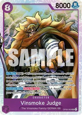 SJ Vinsmoke Judge - Wings of the Captain (OP06) Wings of the Captain Foil