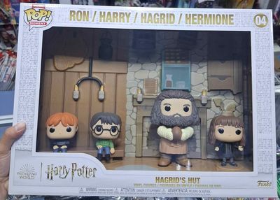 SJ3 Hagrid Hut Figura Funko Pop Harry Potter Hermione Ron