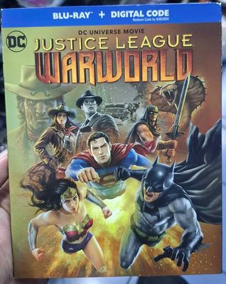 SJ2 Justice League Warworld Blu Ray Original Usado Completo Español Ingles