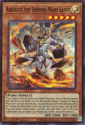 SJF Arequus the Shining Mars Saint - Maze of Muertos Maze of Muertos Super Rare