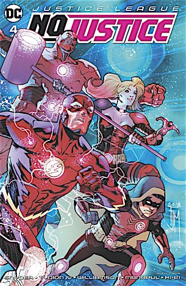 SH1 Justice League Comic Issue 4 No Justice DC Ingles