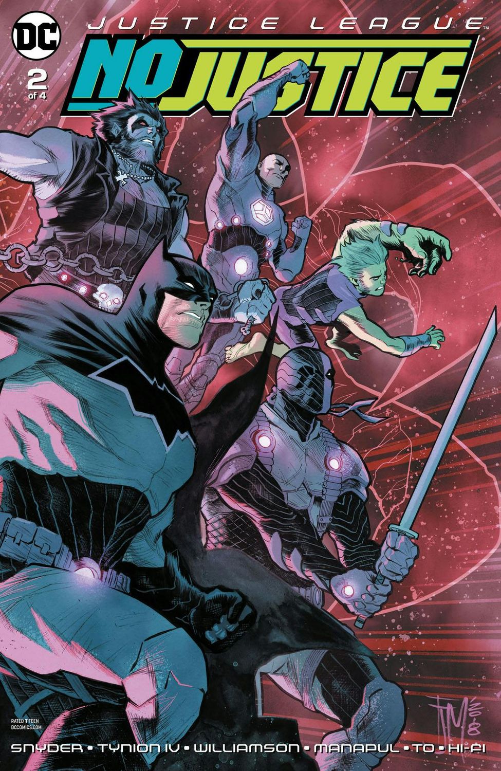SH1 Justice League Comic Issue 2 No Justice DC Comics
