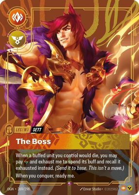 SJF Sett - The Boss - Origins (OGN) Origins Foil Ingles