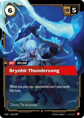 SJF Brynhir Thundersong - Origins (OGN) Origins Foil Ingles
