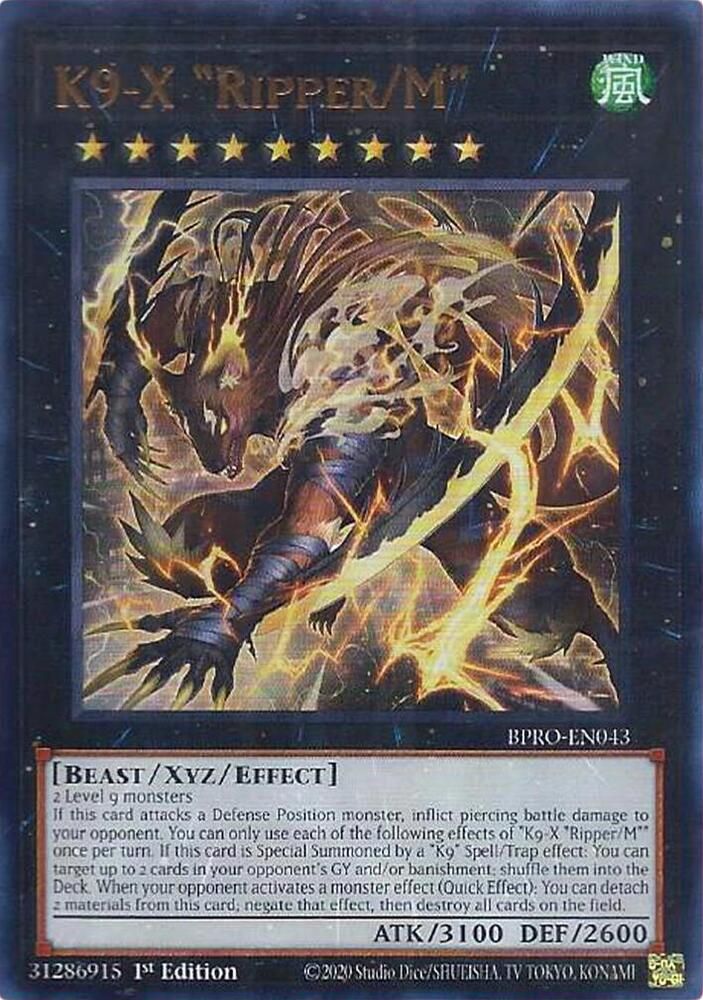 SJF K9-X "Ripper/M" - Burst Protocol (BPRO) Burst Protocol Ultra Rare *Espanol*