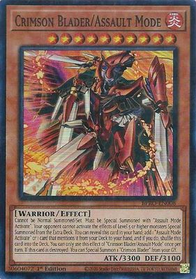 SJF Crimson Blader/Assault Mode - Burst Protocol (BPRO) Burst Protocol Super Rare *Espanol*