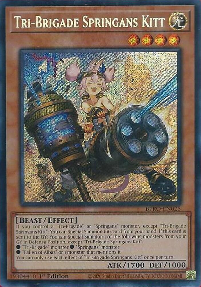 SJF Tri-Brigade Springans Kitt - Burst Protocol (BPRO) Burst Protocol Secret Rare *Espanol*