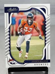2022 Panini Absolute Javonte Williams #12 Denver Broncos