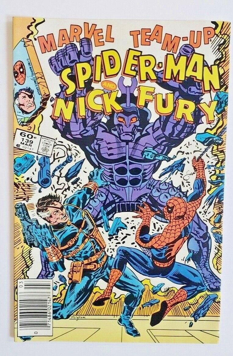 SJ4 Marvel Team Up Spider Man and Nick Fury Comic Issue 139 Marvel