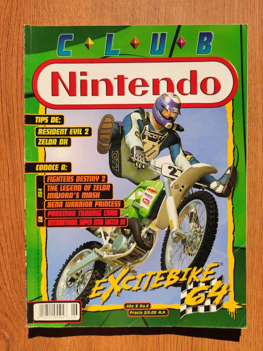 SJ4 Club Nintendo Revista Ano 9 Numero 6 Excite Bike 64