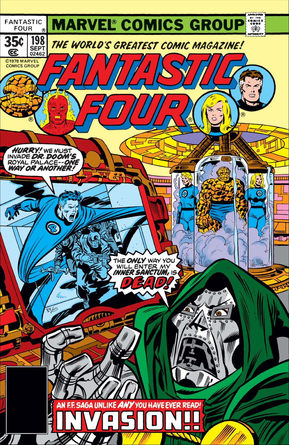 SJ4 Fantastic Four Comic Issue 198 Marvel