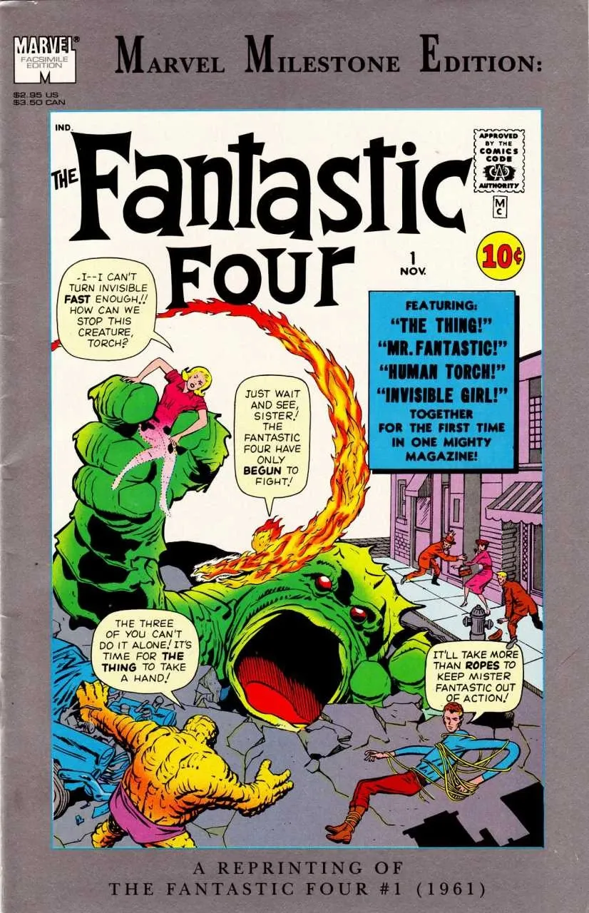 SJ4 The Fantastic Four Comic Issue 1 Marvel Milestone Edition