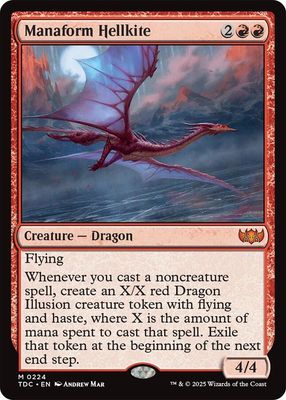 SJF Manaform Hellkite - Commander: Tarkir: Dragonstorm (TDC) Commander: Tarkir: Dragonstorm Foil