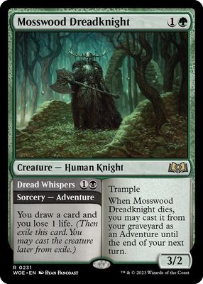 Mosswood Dreadknight - Wilds of Eldraine (WOE) Wilds of Eldraine