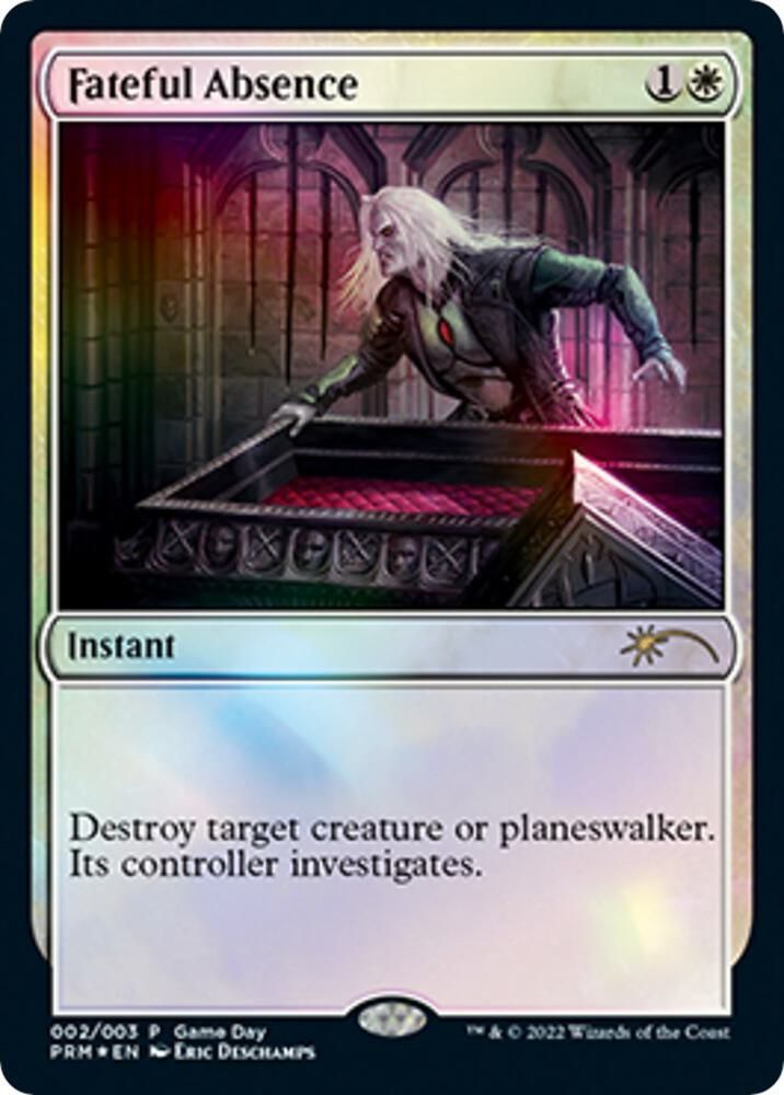 SJF Fateful Absence - Game Day &amp; Store Championship Promos (GAME) Game Day &amp; Store Championship Promos Foil