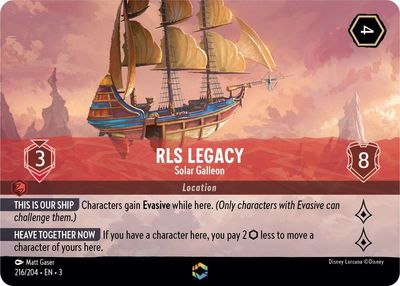 SJ RLS Legacy - Solar Galleon (Enchanted) - Into the Inklands (3) Into the Inklands Foil