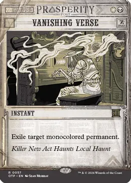 Vanishing Verse - Outlaws of Thunder Junction: Breaking News (OTP) Outlaws of Thunder Junction: Breaking News