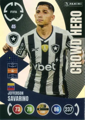 Jefferson Savarino Panini Adrenalyn Card Soccer