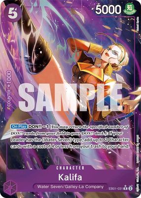 SJF Kalifa (Alternate Art) - Extra Booster: Memorial Collection (EB-01) Extra Booster: Memorial Collection