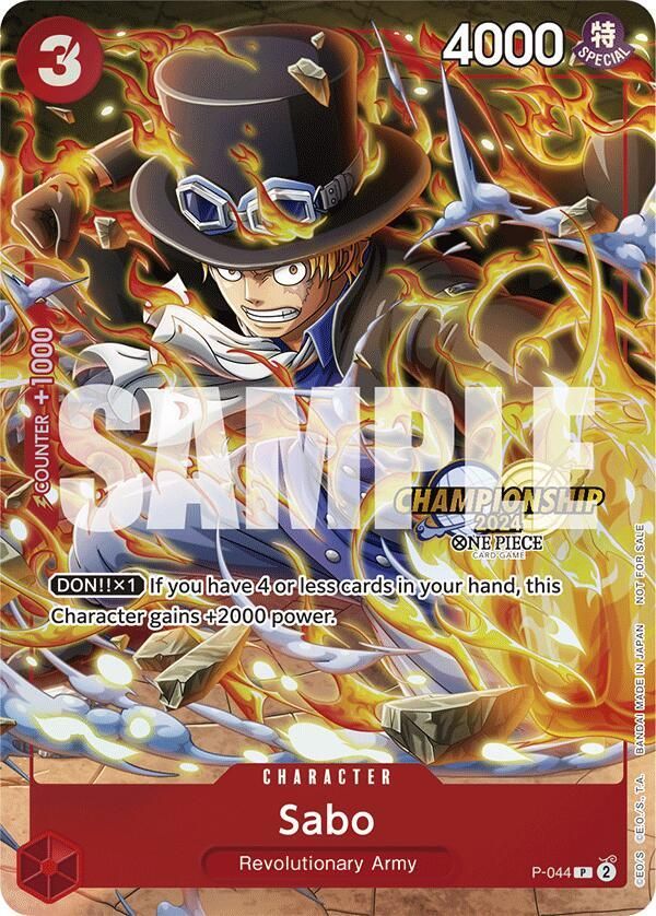 SJF Sabo (CS 2024 Event Pack) - One Piece Promotion Cards (OP-PR) One Piece Promotion Cards
