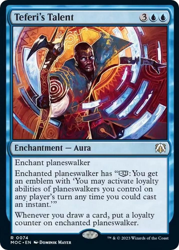 Teferi's Talent - Commander: March of the Machine (MOC) Commander: March of the Machine
