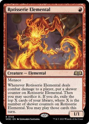 Rotisserie Elemental - Wilds of Eldraine (WOE) Wilds of Eldraine