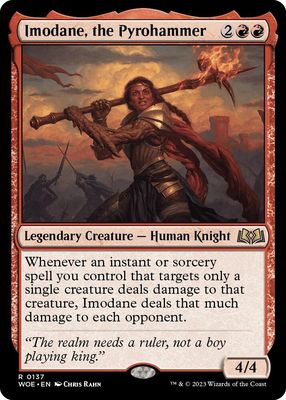 Imodane, the Pyrohammer - Wilds of Eldraine (WOE) Wilds of Eldraine