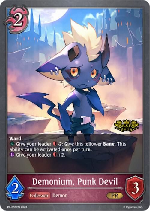 Demonium, Punk Devil (Spring Fest 2024) (Hot Stamped) - Shadowverse: Evolve Promo Cards (SVPR) Shadowverse: Evolve Promo Cards