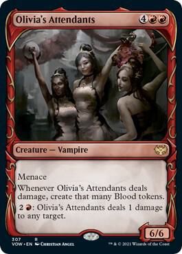 Olivia's Attendants (Showcase) - Innistrad: Crimson Vow (VOW) Innistrad: Crimson Vow