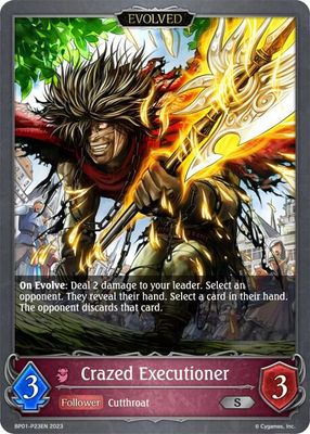 Crazed Executioner (Evolved) P23EN (Foil) - BP01: Advent of Genesis (BP01) BP01: Advent of Genesis Foil
